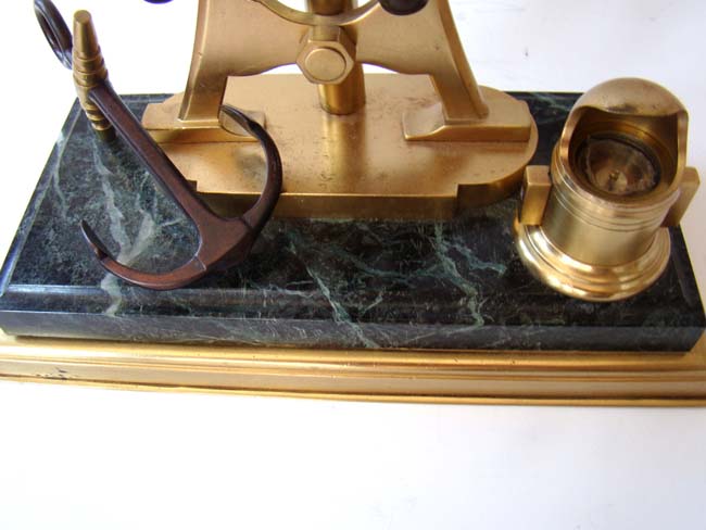 A fine bronze ship's helm clock made in France circa 1895 — image 2